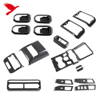Pour Chery Jetour T1 2025 2026 : Garniture de console centrale en fibre de carbone ABS pour accessoires intérieurs de voiture