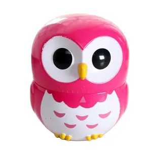 Round timer kitchen reminder learning beauty Decor Unique Owl Shape Cartoon Timer