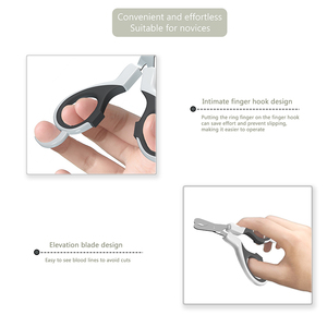 Bán buôn Chất lượng cao màu xám nhân bản thiết kế thép không gỉ Pet kéo móng tay - Product Image 4