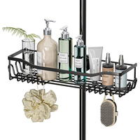 Support en silicone pour salle de bain, accessoires de douche suspendus, étagère de rangement pour comptoir, organiseur de lavabo en silicone, ensemble de rangement