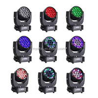 Projecteurs LED mobiles 19*15W RGBW Beam Zoom Wash IP20 avec mode de contrôle DMX512/sonore pour discothèque
