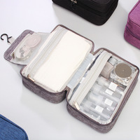 Rangement d'articles de toilette pour femmes Organiser grande capacité Étanche voyage suspendu hommes Salle de bain Rasage trousse de toilette pliable sacs de lavage