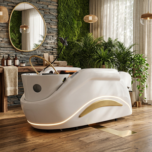 Lettino Massaggio Giapponese Premium di Lusso 2026 con Lavabo in Ceramica e Terapia dell'Acqua per Centri <span class=keywords><strong>Benessere</strong></span> - Product Image 1