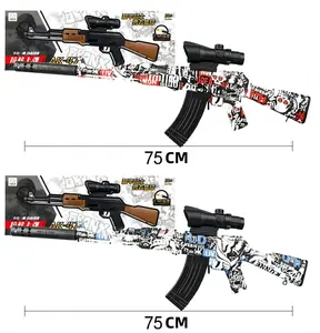 Üst oyuncak silahlar AKM47 M4 jel boncuk ile sıçramak topu tabancası