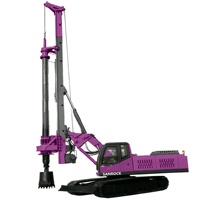 Foreuse rotative sur chenilles diesel, machine de forage hydraulique haute efficacité pour puits
