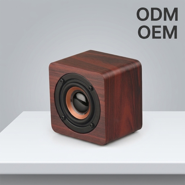 Mini Wooden BT Speaker: Custom Logo, Ideal for Corporate Gifts