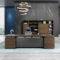 Ordinateur de bureau moderne en Chine, table de direction, ensemble bureau et chaise de bureau, équipement de bureau exécutif