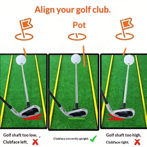 Melelinks <span class=keywords><strong>Golf</strong></span> - Alineador Magnético de Cara de <span class=keywords><strong>Golf</strong></span>, Varilla de Alineación Telescópica Personalizable, Ayuda para el Entrenamiento del Swing, Corrector de Impacto, Práctica Portátil - Product Image 6