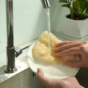 <b>Natural</b> Organic Loofah Kitchen <b>Sponge</b> Soft Exfoliating Scouring Pad for Home Use Loofah Soft Organic <b>Sponge</b> - Product Image 4