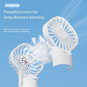Ventilateur portable pliable avec logo personnalisé, coloré, avec cordon, 4 vitesses réglables, adapté aux femmes, à la maison, au bureau et en voyage - Product Image 3