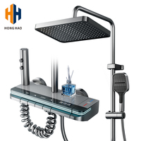 Ensemble intelligent de douche de pluie de salle de bains de luxe moderne ensemble de mélangeur de douche de piano de Digital