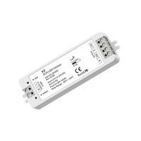Contrôleur LED V2 double blanc 2 canaux pour bandes LED bicolores blanc chaud et blanc froid 12-24V avec télécommande CCT