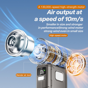 Nouveau bon marché Mini souffleur d'air portable Moteur sans balais Ventilateur à jet extérieur <span class=keywords><strong>Duster</strong></span> Blower Air Inflation Air Blower Cleaning PC Turbo Fan - Product Image 2