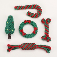 Accessoires pour animaux produits pour chien coton tressé noel ensemble de jouets à mâcher pour chien animal