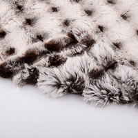 Schaf Blase Kaninchen Kunst pelz Krawatte Farbstoff Weiche Winter Plüsch Nerz Decke Decke Gestrickt Polyester Minky für Bett Sofa oder Couch