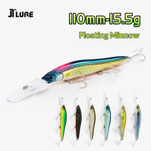 Leurre flottant JTLURE pour la pêche <span class=keywords><strong>en</strong></span> <span class=keywords><strong>mer</strong></span>, longue portée, 3 hameçons, 11 cm, 15,5 g - Product Image 5