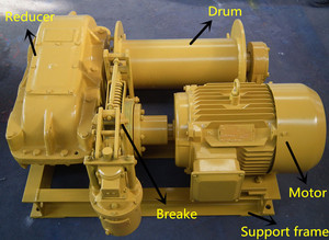 diesel JMD Lifting Material 3 Tons <strong>Electric</strong> <strong>Winch</strong> With Brake System with Wire Rope - Product Image 2