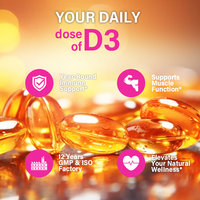 Lifeworth vitamine b12 d3 capsules suppléments de calcium