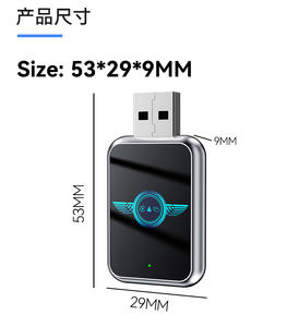 กล่องเชื่อมต่อรถยนต์อัจฉริยะ 3 in 1 แบบพกพา รองรับ Wireless CarPlay, Android Auto, Mirror Link, AirPlay และ USB Dongle Adapter - Product Image 6