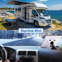 Support de fixation pour voiture Starlink Mini avec adaptateur, base à ventouse originale, angle réglable, installation facile et sécurisée