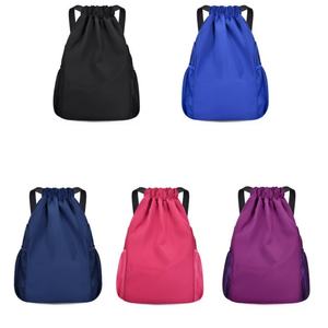 2025 Drawstring <b>Backpack</b> Bags Low Cost Ready Size Stock Waterpoof 600D Soccer Design Polyester Drawstring Bag for Man and <b>Woman</b> - Product Image 6