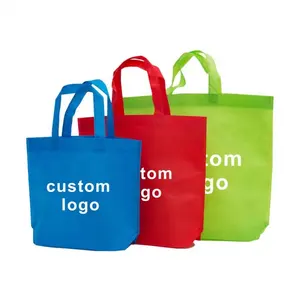 Good Printed Cloth Tote Bags Custom Logo Cheap Non-woven Shopping Bag