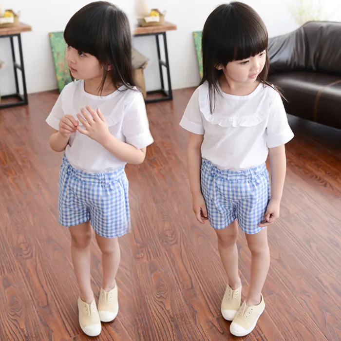 فستان بتصاميم مجموعة ملابس للأطفال طراز كوري ملابس قطنية للفتيات الصغيرات من الصين