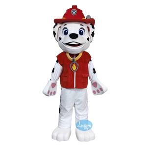 Disfraz de Felpa de Perro Blanco Mascota Personaje de Película - Product Image 1