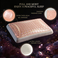 Ergonomisches Kühlgel-Memory-Foam-Nackenkissen mit Nackenstütze für Seiten-/Rückenschläfer - Umweltfreundliches Bettkissen