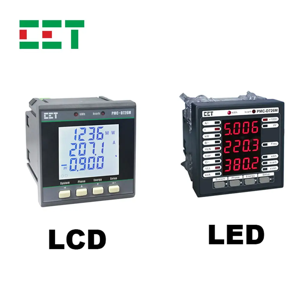 CET PMC-D726M 5(6A) LED-Anzeige AC 3-Phasen-Digital-Multifunktions-Panel-Messgerät