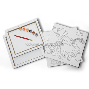 33 Pcs Pre Drawn Canvas For Painting - 7.8x5.8 Inch Preprinted Canvas Panels With 11 Designs For Kids & Adults