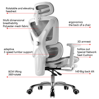 Fauteuil de bureau ergonomique réglable, moderne et luxueux, fauteuil de bureau 2025, ergonomique, en maille, luxueux pour les cadres
