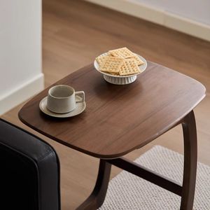Mesa de Centro Pequeña Moderna de Madera Maciza Multiusos, Mesa Auxiliar Extraíble para Sofá/Mesa de Esquina, Muebles para Sala de Estar Pequeña - Product Image 2