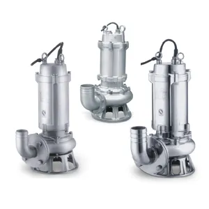 WQ7-15-1.1 WQD/WQ الكهربائية الفولاذ المقاوم للصدأ مياه الصرف الصحي 7.5hp مضخة مياه غاطسة