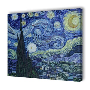 Dafen dipinto a mano di fama mondiale <span class=keywords><strong>Van</strong></span> <span class=keywords><strong>Gogh</strong></span> Star Night Rhone decorazione della casa riproduzione dipinta a mano pittura a olio - Product Image 3