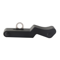 DK9041 Loquet de porte de conteneur, serrures à ressort réglables, loquet à levier avec poignée en caoutchouc et fixation en acier inoxydable