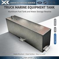 Réservoir de carburant vertical rectangulaire personnalisé, en alliage d'aluminium et fabrication métallique pour camions lourds