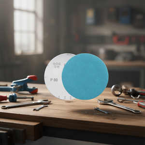 Discos de Lijado Resistentes con Velcro P80 Azules de 150 mm para Acabado de Madera y Metal - Product Image 3