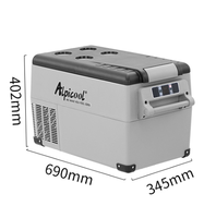Glacière 35L 45L pour caravane, camping, bateau, pêche, réfrigérateur-congélateur portable 12V à compresseur pour voiture