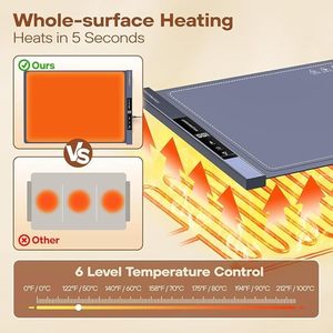 Rollable Smart Rectangle Modern Eco-Friendly Food Warming <b>Mat</b> Fast Heating <b>Silicone</b> Tray Electric Warming Pad 4 Level - Product Image 4