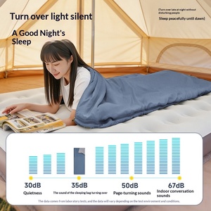 Saco de Dormir Ultraligero Tipo Sobre para Adultos, de Nailon, Resistente a la Suciedad, para Verano, Viajes, Campamento, Hecho de Algodón, Lavable a Máquina - Product Image 5