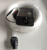 18W RGBW Lampu Serat Optik Langit Berbintang untuk Mobil, Kit Lampu Serat Optik 0.75mm 500pcs 3meter dengan Efek Kelap-Kelip, Dikontrol oleh Aplikasi dan Remote