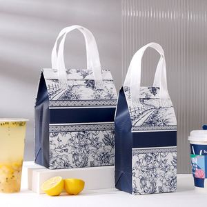 Cake Takeaway Special Handbag Baking Non-Woven Aluminum Foil Insulation Bag Cake Takeaway Cooler Bag - Product Image 5