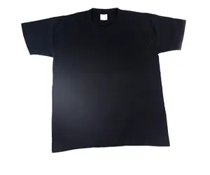 New design custom simple black 100% coton taekwondo T-shirt with cute carton figure print
