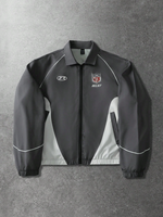 Veste Softshell pour homme 100% nylon, couleur contrastée, coupe-vent, résistante à l'eau, randonnée, logo personnalisé OEM