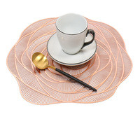 Sous-verres en PVC écologiques en forme de rose 100% tapis de tasse en silicone non toxique de bonne qualité deux tailles adaptées à tout porte-gobelet