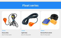 Aikon Capteur de niveau d'eau électronique avec circuit de commande Interrupteur à flotteur Contrôle du niveau de liquide