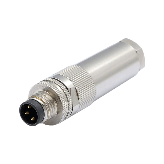 High Quality Brass PC Metal M8 Field Assembly Circular Connector Screw Coupling 3-8Pin IP68 Waterproof Power Sensor Robot