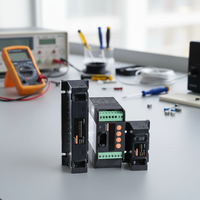 Compteur d'énergie solaire DC pour chaîne de panneaux solaires Acrel AGF-M24T 35mm avec écran LCD, rail DIN, RS485 Modbus-RTU, 24 canaux