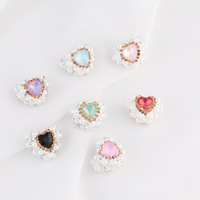 Coeur perle Western argile douce népalais perceuse boule trou droit perles bricolage téléphone porte-clés collier accessoires acrylique en vrac